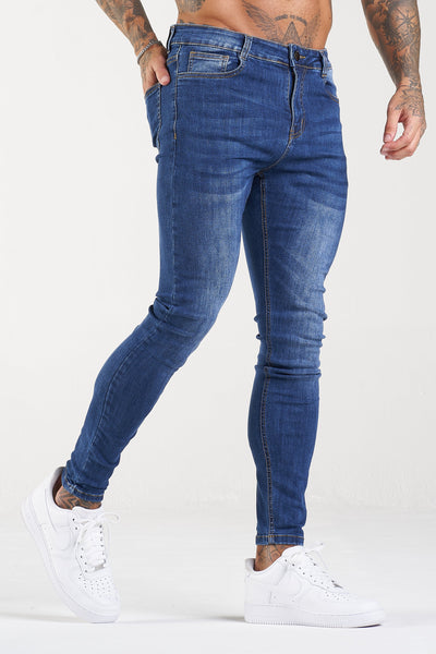 THE LORENZO JEANS - DONKERBLAUW