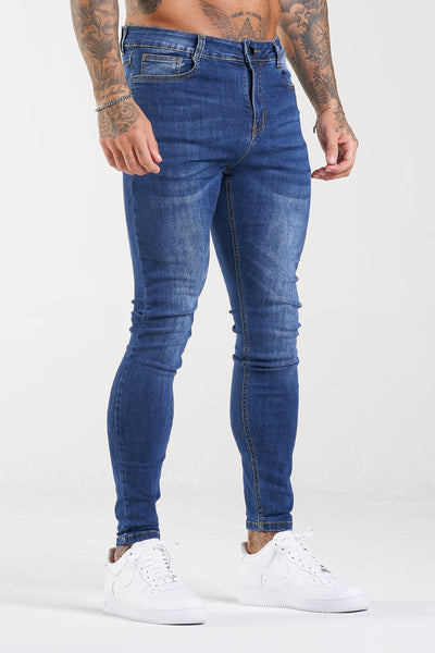 THE LORENZO JEANS - DONKERBLAUW