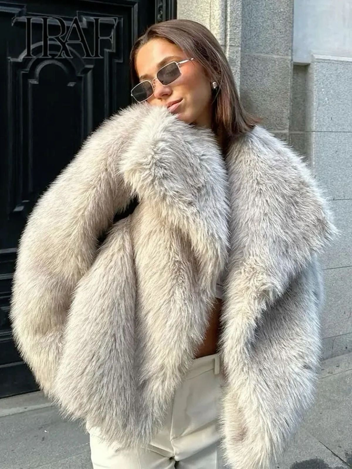 Stacey™ - Fur Coat Jas