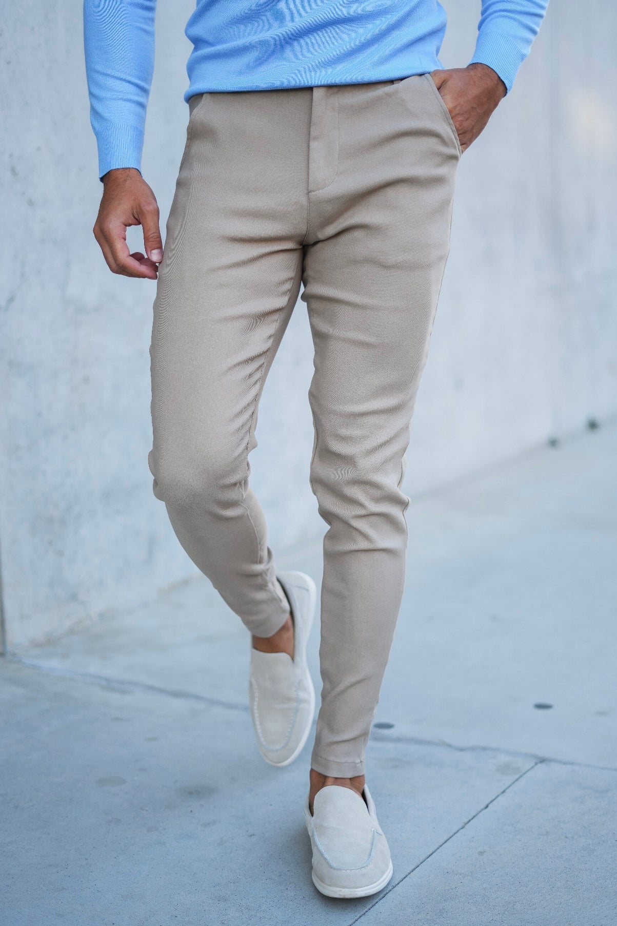 Velvetystrech™ - Beige broek