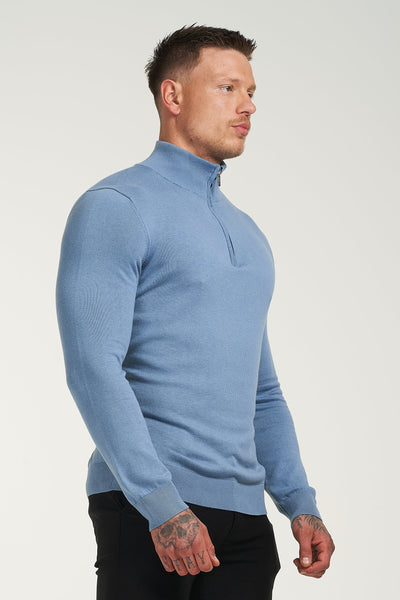 THE SANTONI™ HALF ZIP - CORONET BLUE