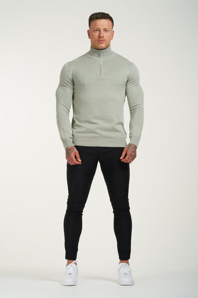 THE SANTONI™  HALF ZIP - ICEBERG GREEN