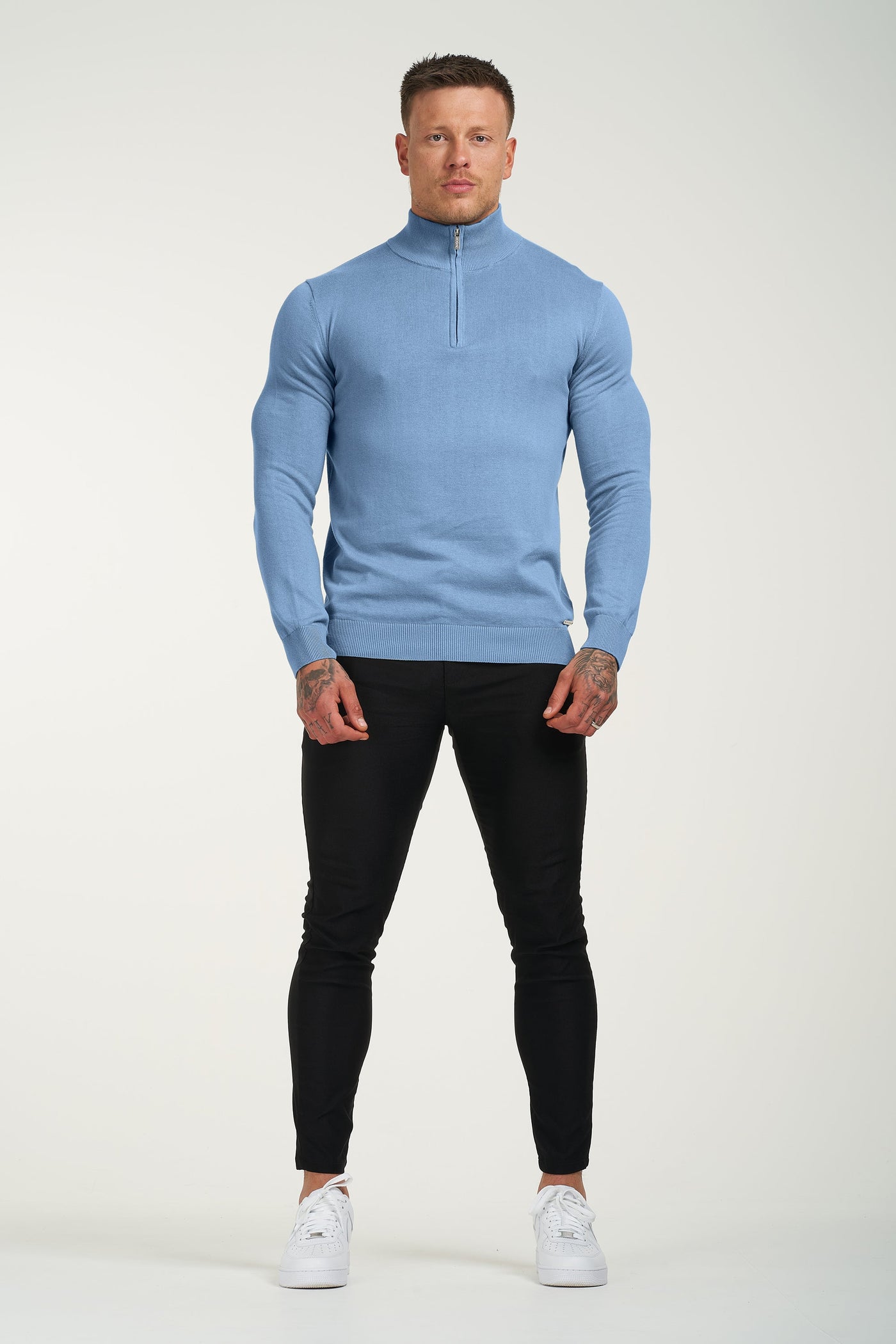 THE SANTONI™ HALF ZIP - CORONET BLUE