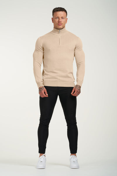 THE SANTONI™  HALF ZIP - IRISH CREAM