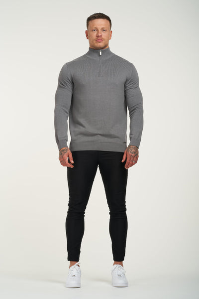 THE SANTONI™ HALF ZIP - DARK GREY