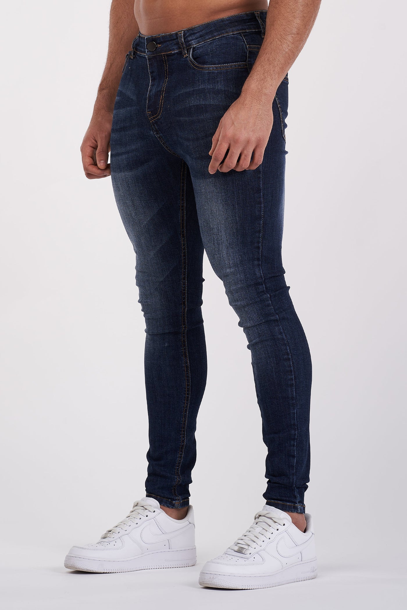 THE LORENZO JEANS - MARINEBLAUW