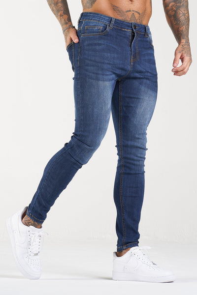 THE LORENZO JEANS - MARINEBLAUW