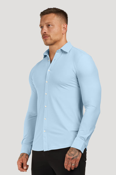 THE ATHLETIC STRETCH SHIRT - BABY BLUE