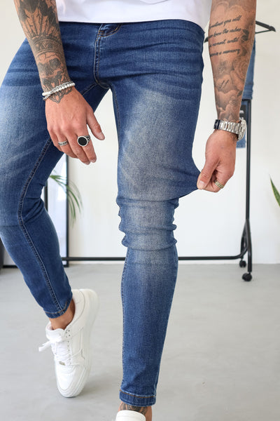 THE LORENZO JEANS - DONKERBLAUW